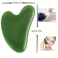 Jade Stone Gua Sha Facial Tool for Trigger Point Care and Massage
