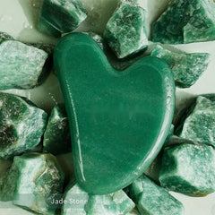 Jade Stone Gua Sha Facial Tool for Trigger Point Care and Massage