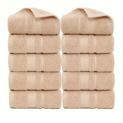 10pcs Thickened Bathroom Hand Towel Cotton Soft Absorbent Face Towel