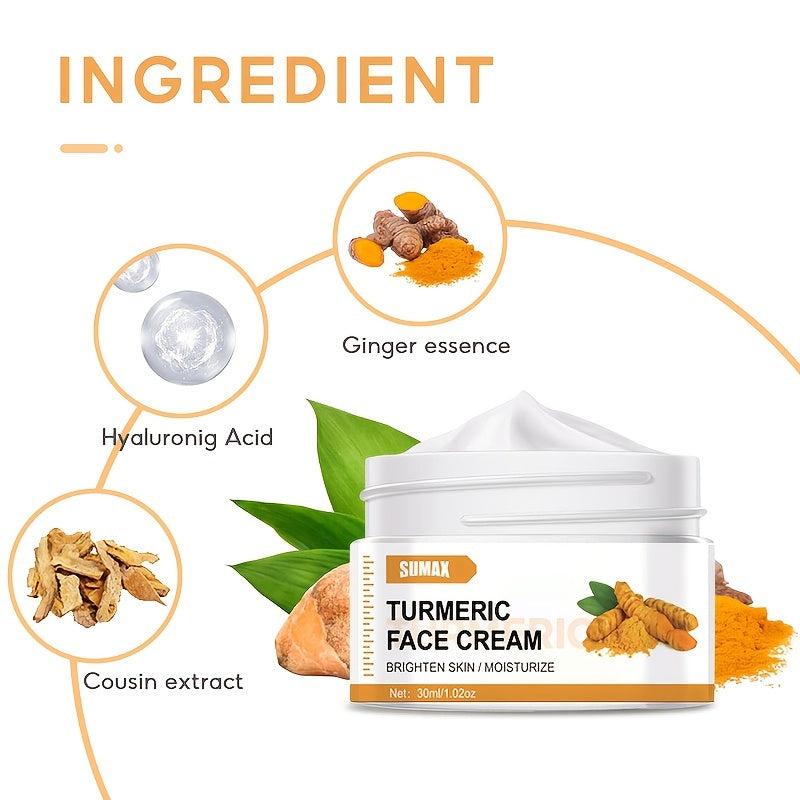 Ginger Face Moisturizing Cream for Aging Skin - Smooth Wrinkles - Men & Women