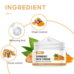 Ginger Face Moisturizing Cream for Aging Skin - Smooth Wrinkles - Men & Women