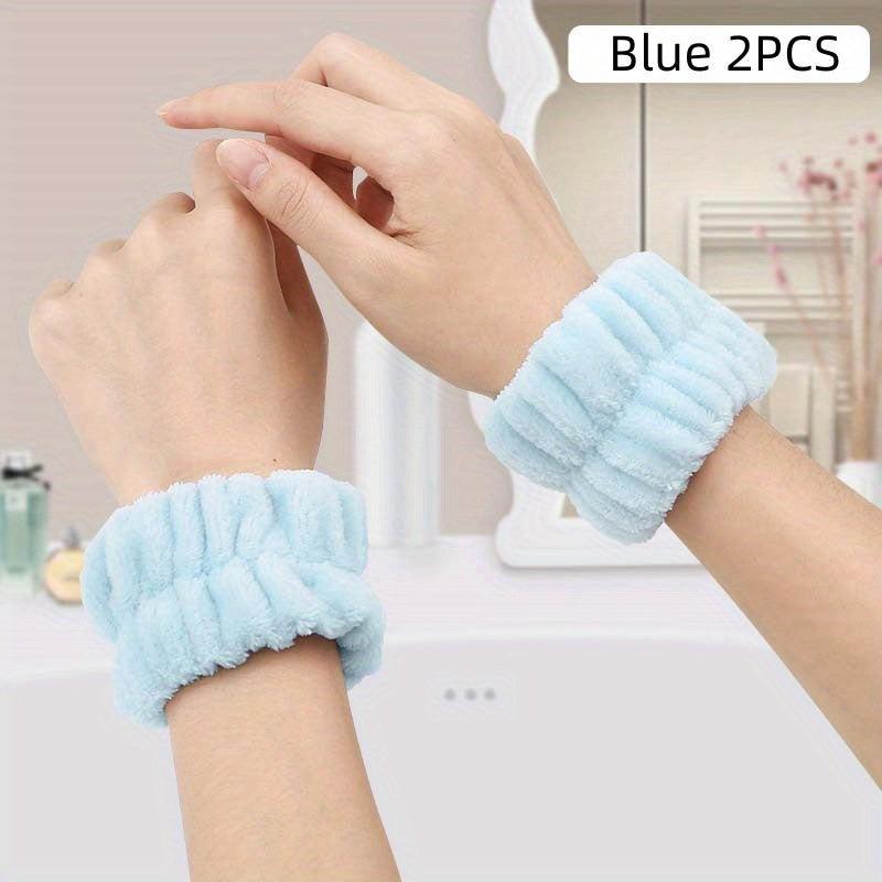 Soft Absorbent Wristband for Face Washing - Set of 2