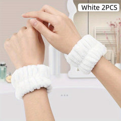 Soft Absorbent Wristband for Face Washing - Set of 2