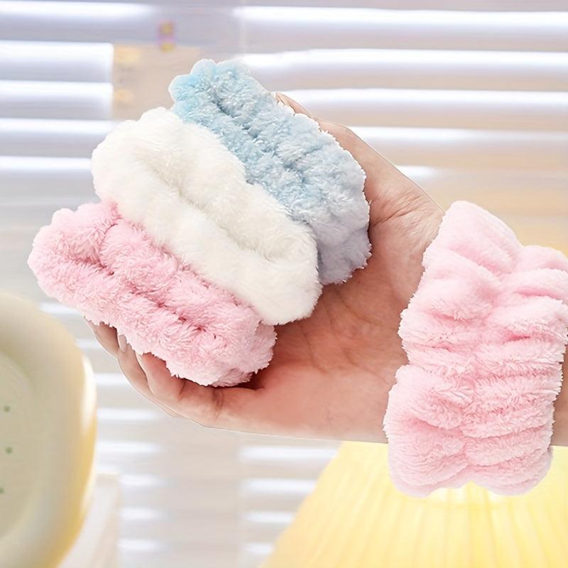 Soft Absorbent Wristband for Face Washing - Set of 2