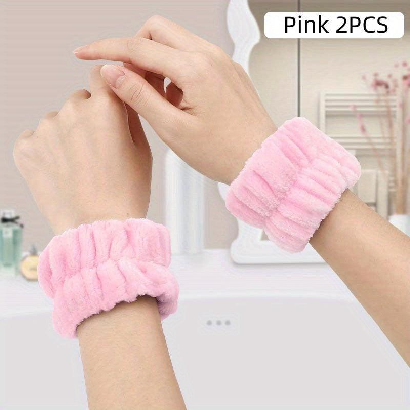 Soft Absorbent Wristband for Face Washing - Set of 2