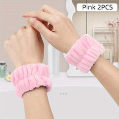 Soft Absorbent Wristband for Face Washing - Set of 2