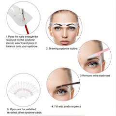 Eyebrow Stencils 12 Styles Eyebrow Shaper Kit Reusable Eyebrow Template