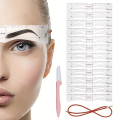 Eyebrow Stencils 12 Styles Eyebrow Shaper Kit Reusable Eyebrow Template