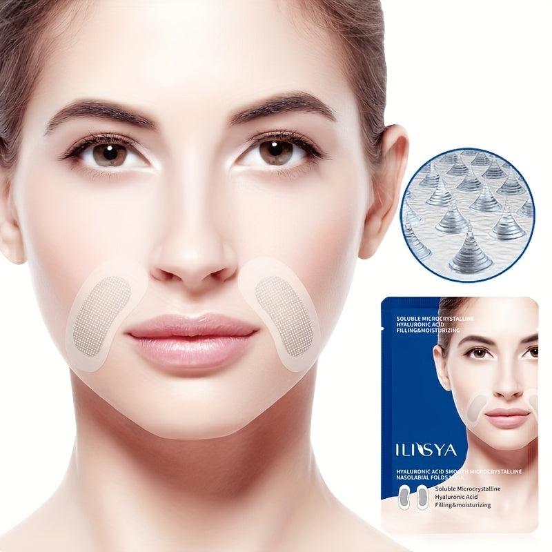 Microcrystal Nasolabial Folds Patch With Hyaluronic Acid Face Wrinkle Patches