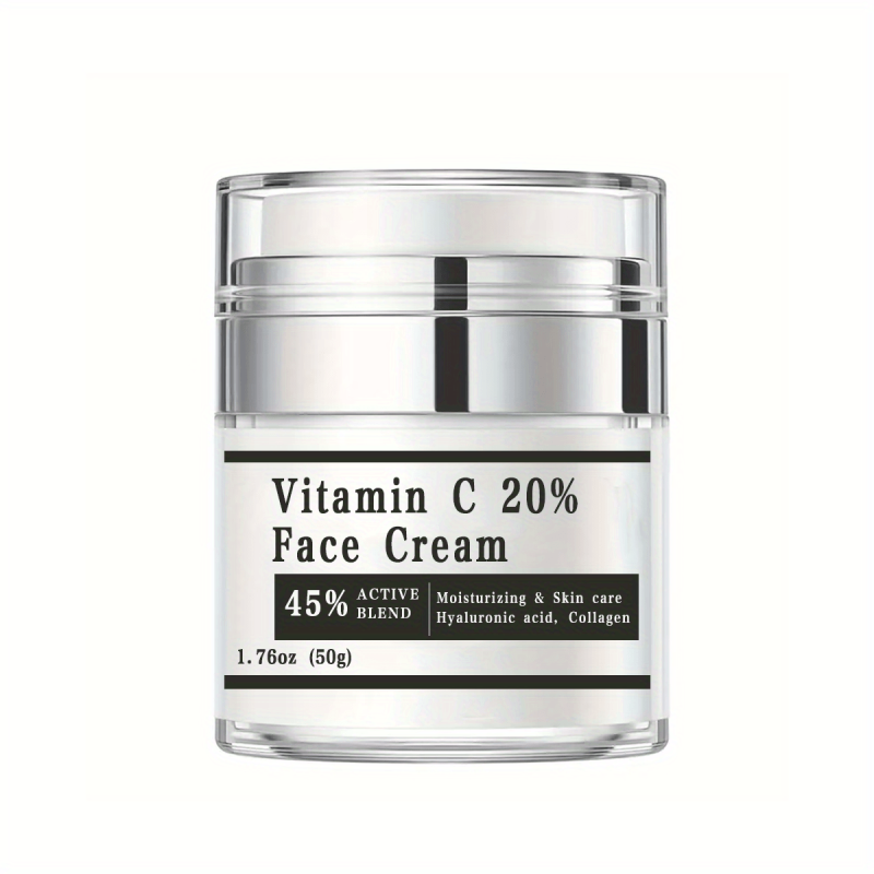 Vitamin C Face Cream with Hyaluronic Acid Collagen 1.76 Oz