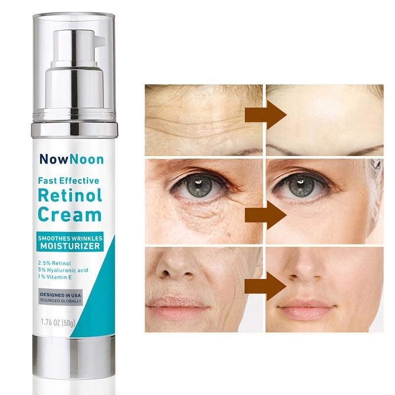 Retinol Cream For Face 2.5% With Hyaluronic Acid & Vitamins E 1.76 Oz