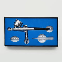 Double Action Airbrush Set 7CC Metal Cup Feed Spray Gun Set