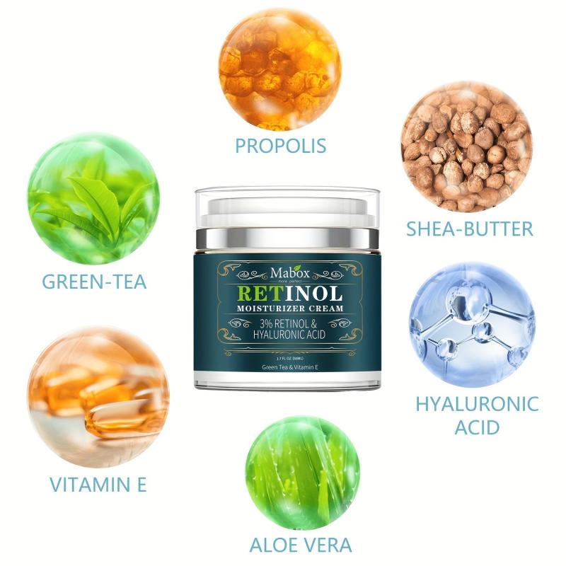 Retinol Hyaluronic Acid Face Cream with Coconut and Jojoba