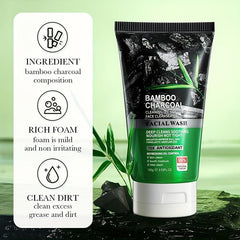Bamboo Charcoal Cleanser 100g - Deep Clean Pores - Men & Women