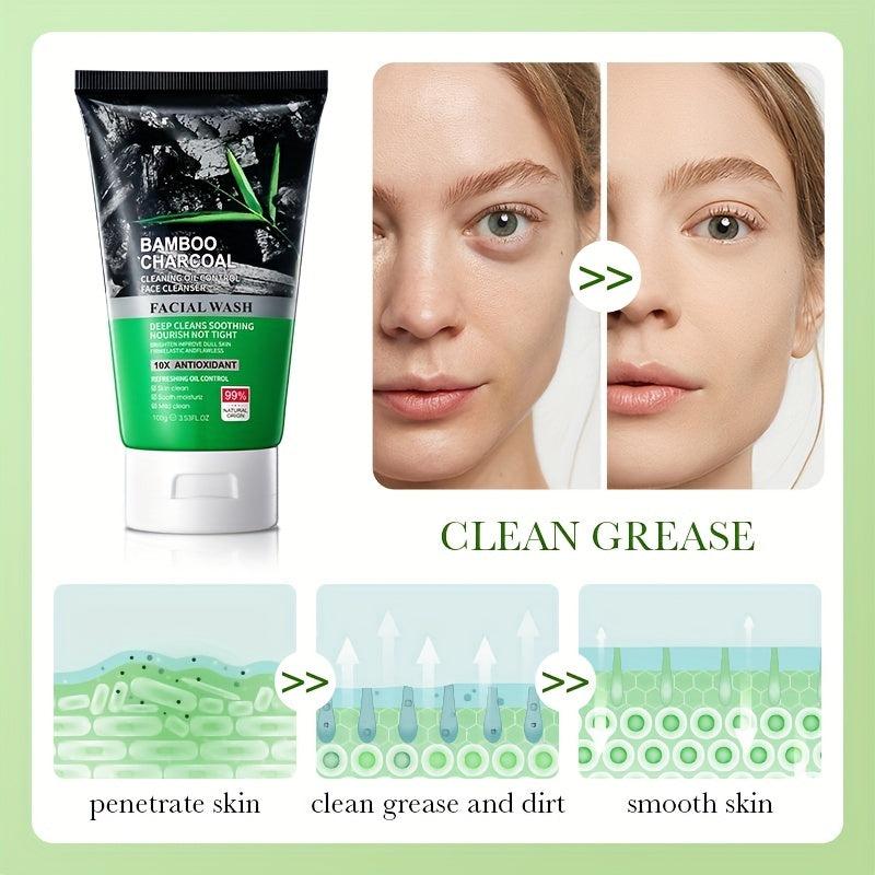 Bamboo Charcoal Cleanser 100g - Deep Clean Pores - Men & Women