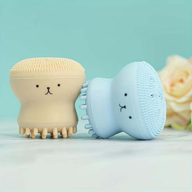 Octopus Silicone Facial Scrubber Cleansing Brush For Men Women