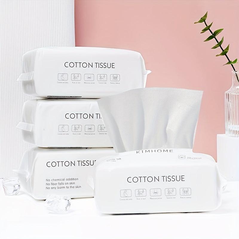 100 Pcs Disposable Face Towel Soft Dry Wipes Facial Cloths Towelettes