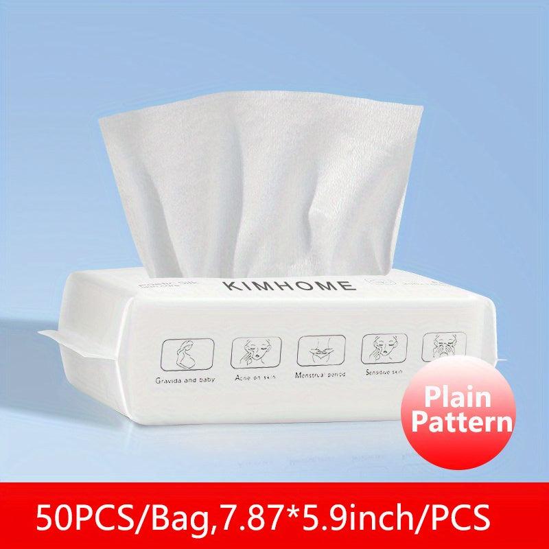 100 Pcs Disposable Face Towel Soft Dry Wipes Facial Cloths Towelettes
