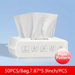 100 Pcs Disposable Face Towel Soft Dry Wipes Facial Cloths Towelettes