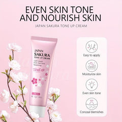 2pcs Sakura Tone Up Cream 30g - Skin Tone Improvement & Makeup Look