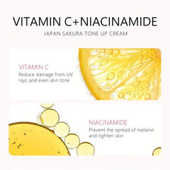 2pcs Sakura Tone Up Cream 30g - Skin Tone Improvement & Makeup Look