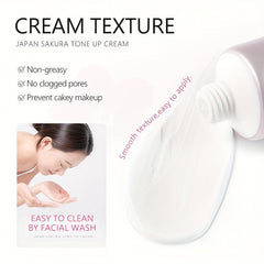 2pcs Sakura Tone Up Cream 30g - Skin Tone Improvement & Makeup Look