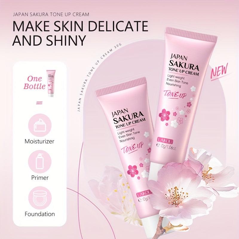 2pcs Sakura Tone Up Cream 30g - Skin Tone Improvement & Makeup Look