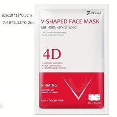V Shaped Face Mask with Ear Hanging and Chin Lifting