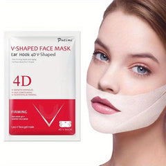 V Shaped Face Mask with Ear Hanging and Chin Lifting
