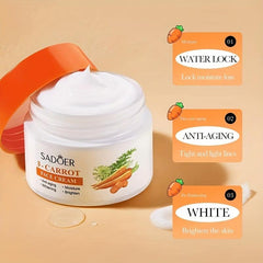 Carrot Face Cream Hydrating Nourishing Moisturizing Skin Face Cream
