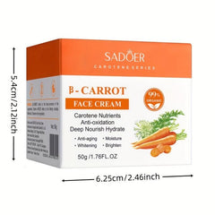 Carrot Face Cream Hydrating Nourishing Moisturizing Skin Face Cream