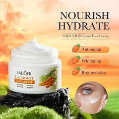 Carrot Face Cream Hydrating Nourishing Moisturizing Skin Face Cream
