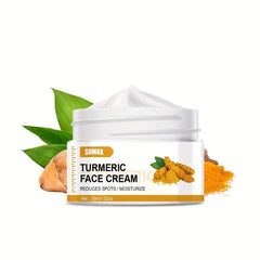 Natural Turmeric Facial Cream Moisturize Deep Cleanse Acne Dark Spots