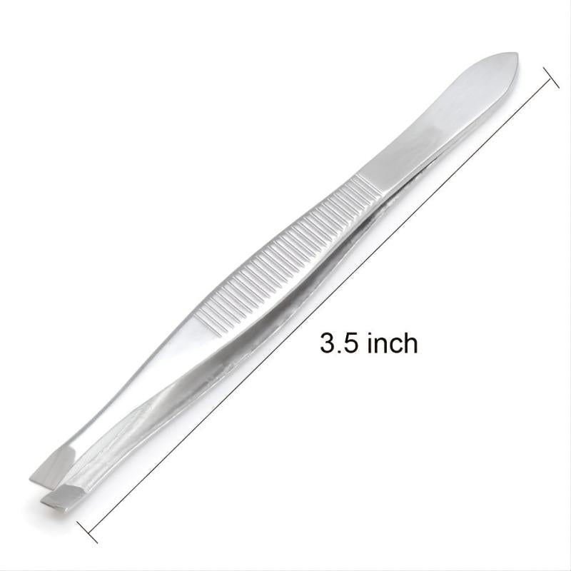 Flat Tip Tweezers for Women Eyebrows