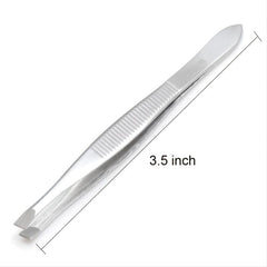 Flat Tip Tweezers for Women Eyebrows