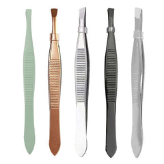 Flat Tip Tweezers for Women Eyebrows