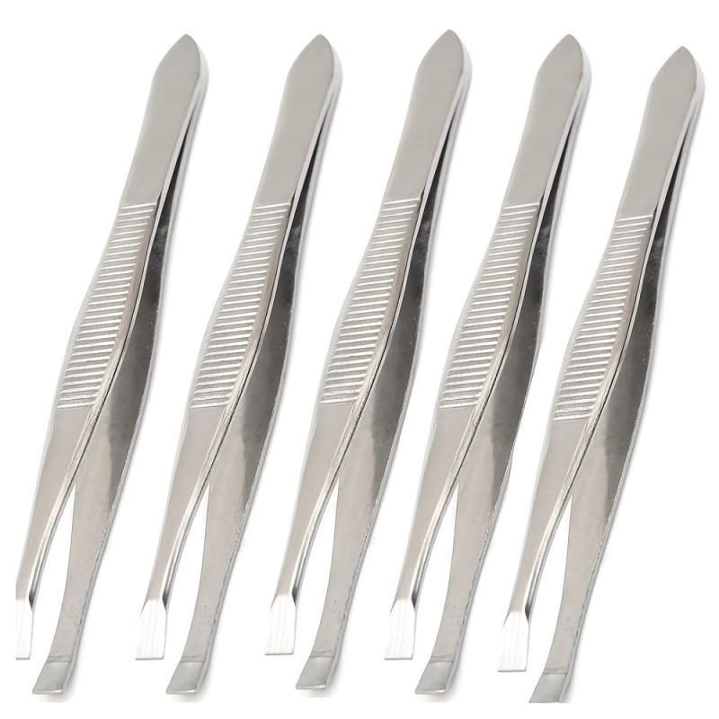 Flat Tip Tweezers for Women Eyebrows