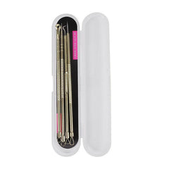 4 Pimple Popper Tool Kit Stainless Steel Acne Blackhead Remover with Storage Box