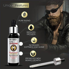 60ml Beard Growth Thicker Essence Mustache Fast Grow Eyebrow Essence