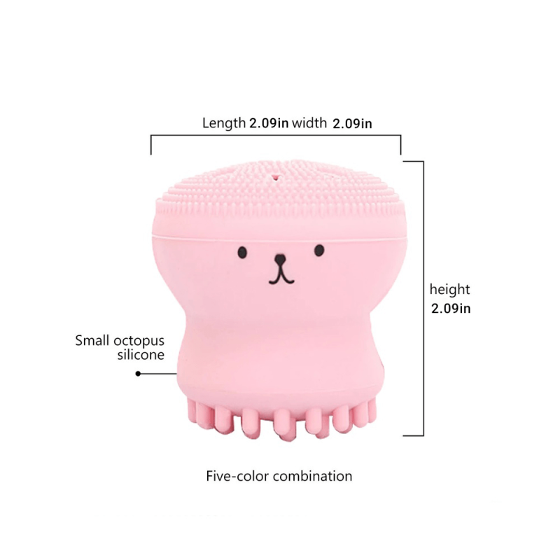 Silicone Octopus Facial Cleansing Brush for Smooth Skin