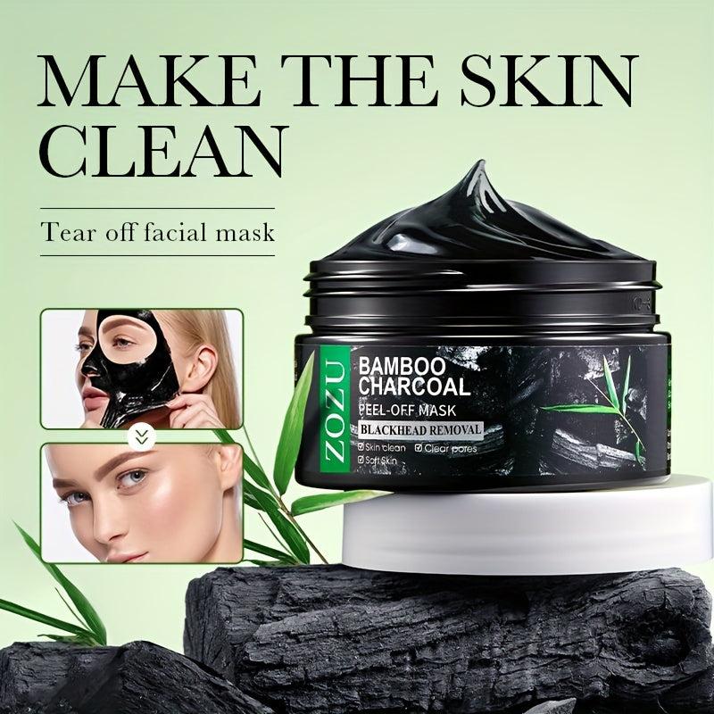 Bamboo Charcoal Peel Off Facial Mask - Blackhead Removal & Pore Purification