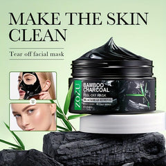 Bamboo Charcoal Peel Off Facial Mask - Blackhead Removal & Pore Purification