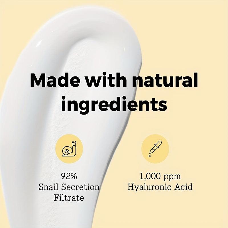 Snail Mucin Moisturizer 1.7 Oz Gel Cream for Dry & Sensitive Skin