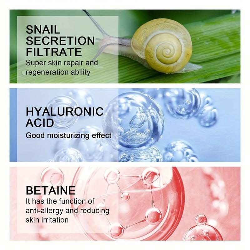 Snail Mucin Moisturizer 1.7 Oz Gel Cream for Dry & Sensitive Skin