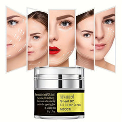 Snail Mucin Moisturizer 1.7 Oz Gel Cream for Dry & Sensitive Skin