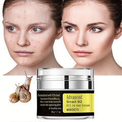Snail Mucin Moisturizer 1.7 Oz Gel Cream for Dry & Sensitive Skin