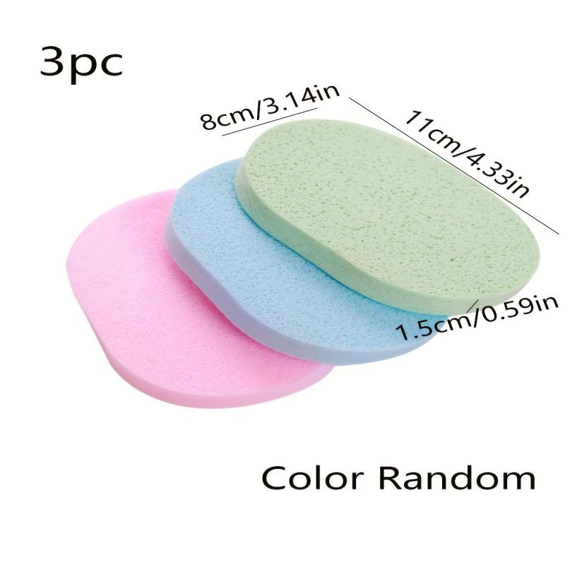 3pcs Makeup Remover Face Wash Cleansing Sponges Powder Puffs