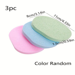 3pcs Makeup Remover Face Wash Cleansing Sponges Powder Puffs