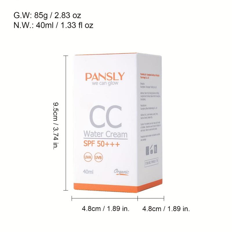 40ml CC Cream for Women - Repairing Moisturizing Makeup Concealer Cream