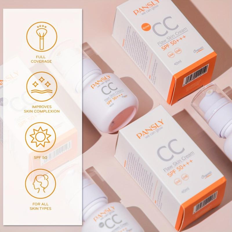 40ml CC Cream for Women - Repairing Moisturizing Makeup Concealer Cream